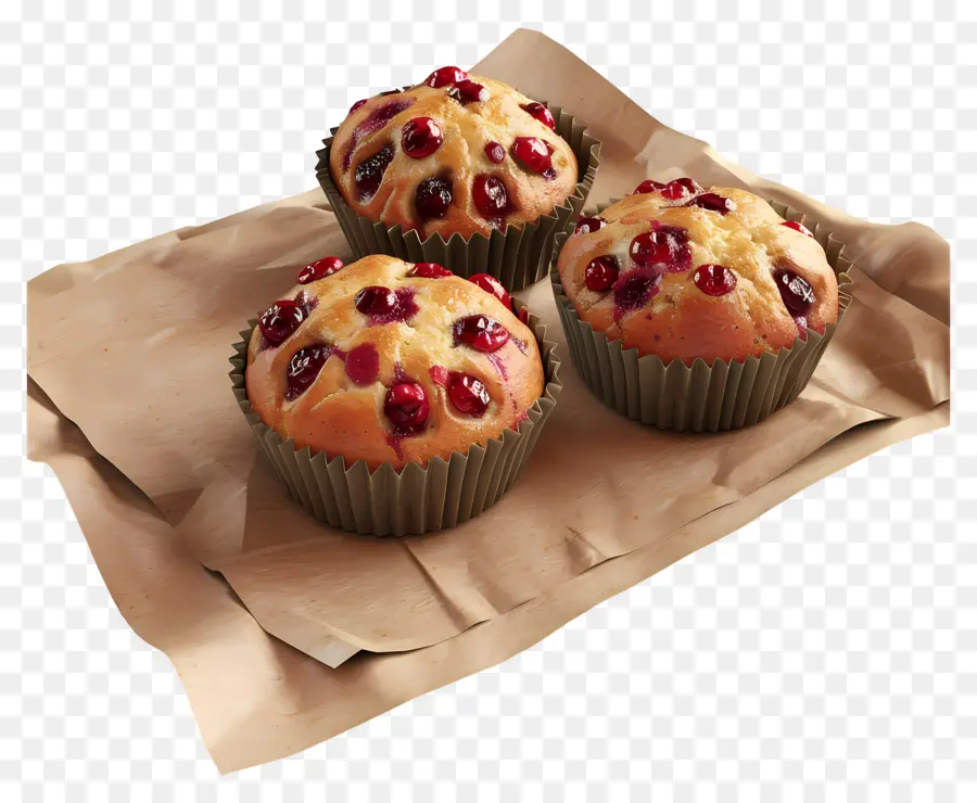 Kızılcık Muffinleri，Kekler PNG