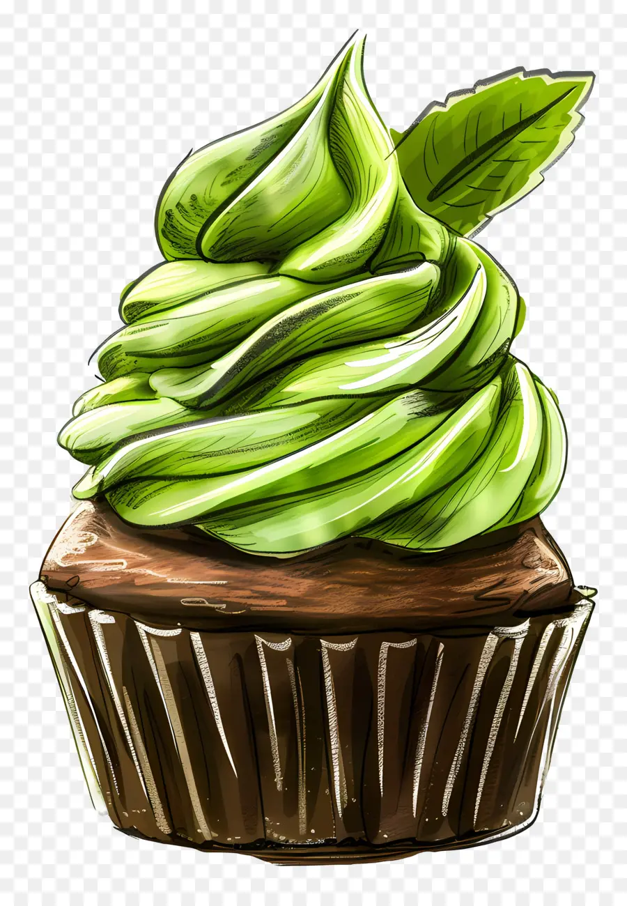 Matcha Keki，Yeşil Kek PNG