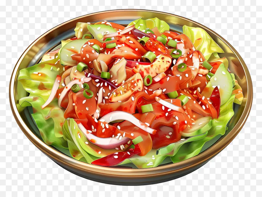 Kore Kimchi Salatası，Salata PNG