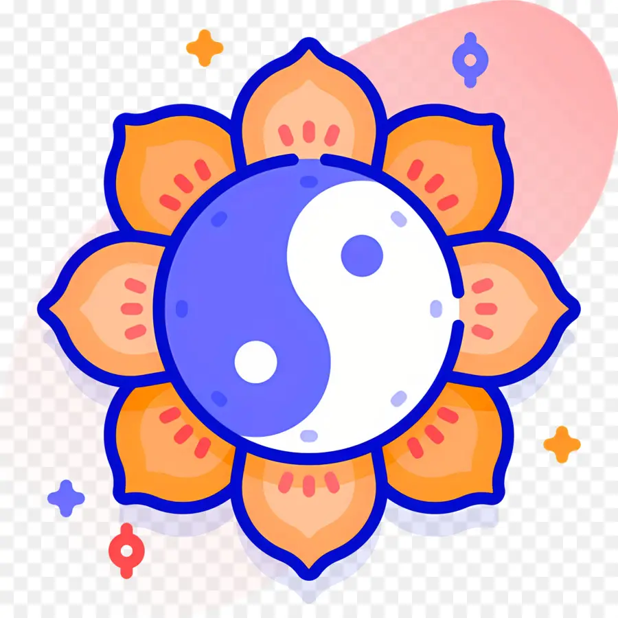 Yin Yang，Lotus Ile Yin Yang PNG