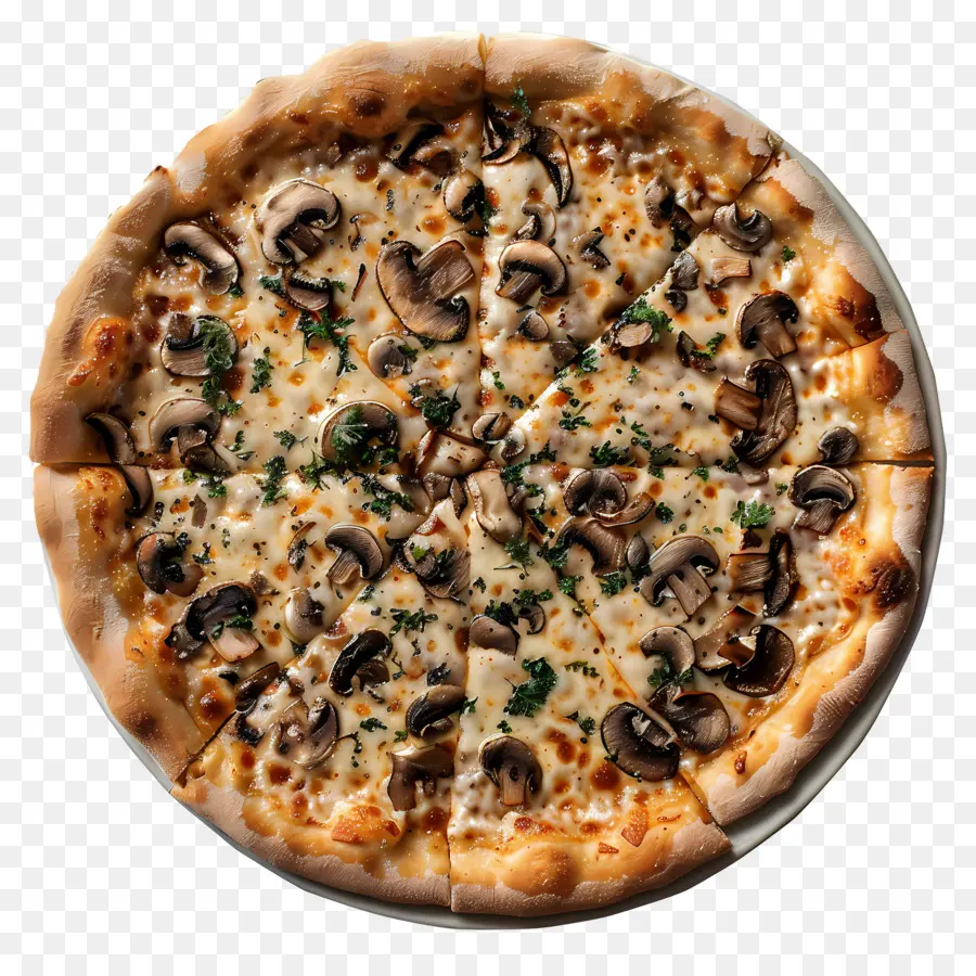 Mantarlı Pizza，Pizza PNG