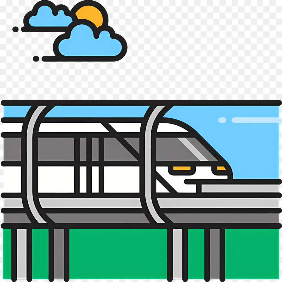 Hızlı Tren，Raylarda Tren PNG