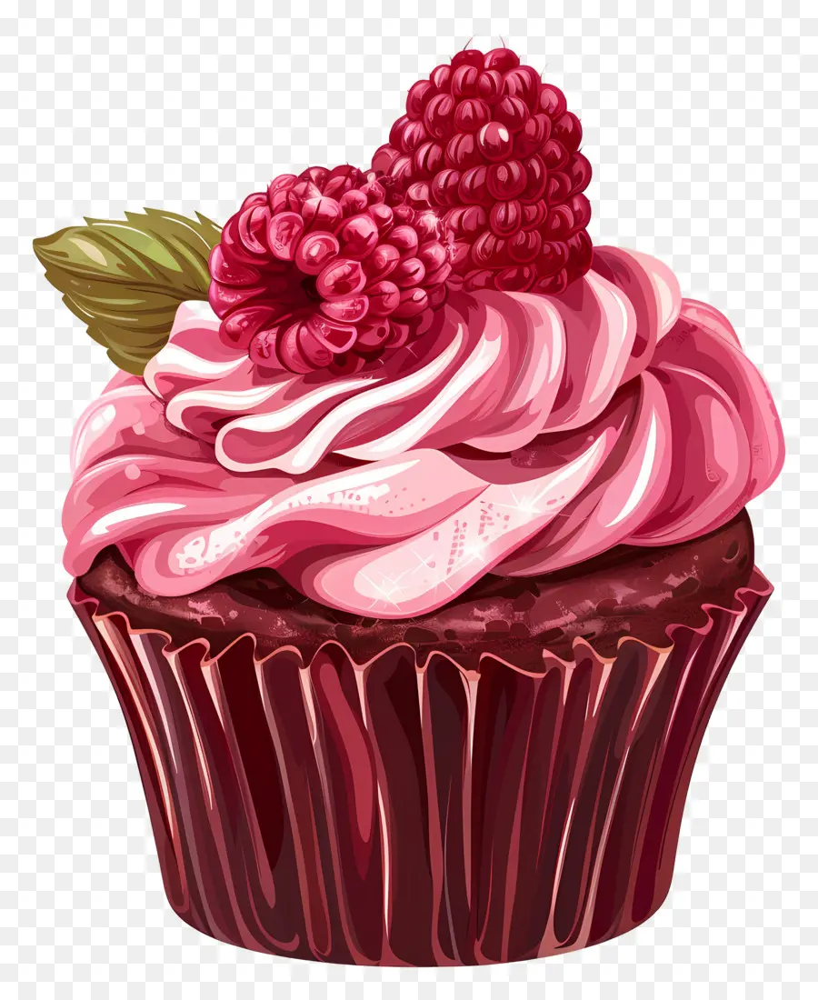 Ahududu Keki，Ahududulu Cupcake PNG