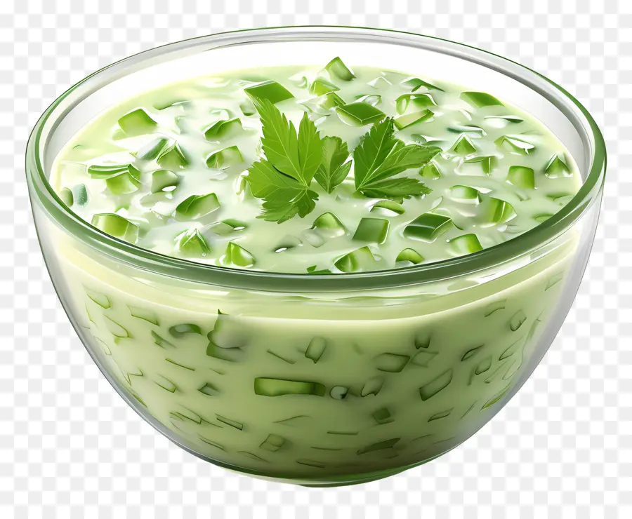 Yeşil Raita，Salatalık Salatası PNG