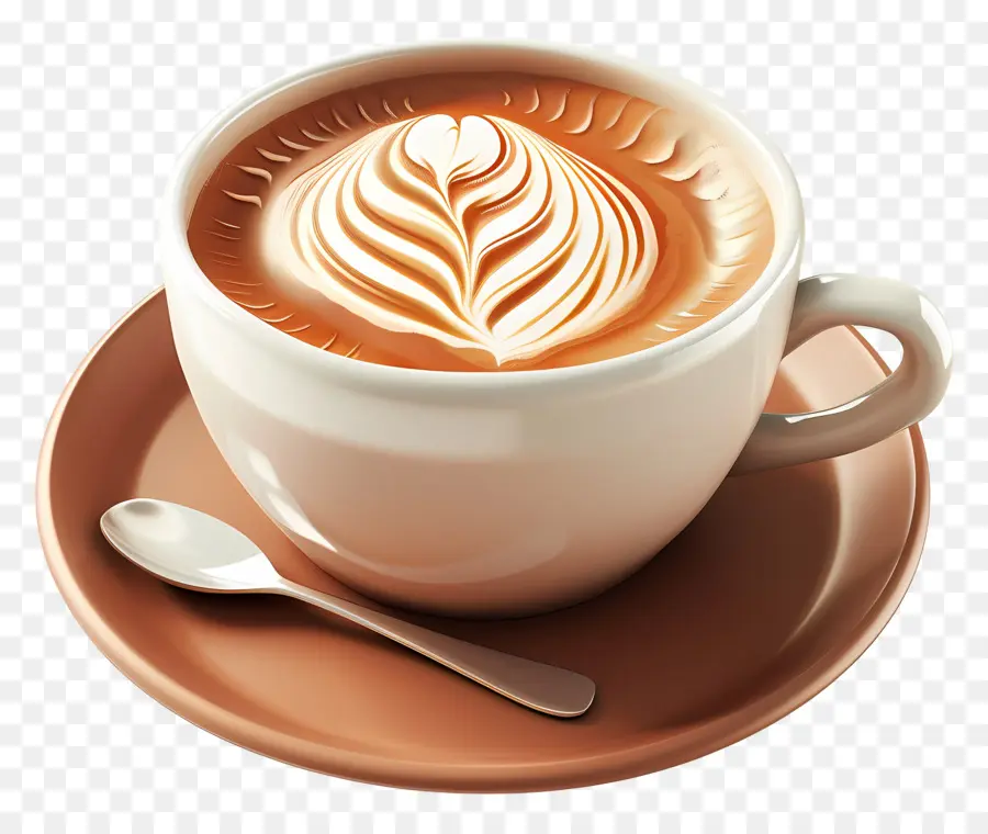 Cappuccino，Latte Sanatı PNG