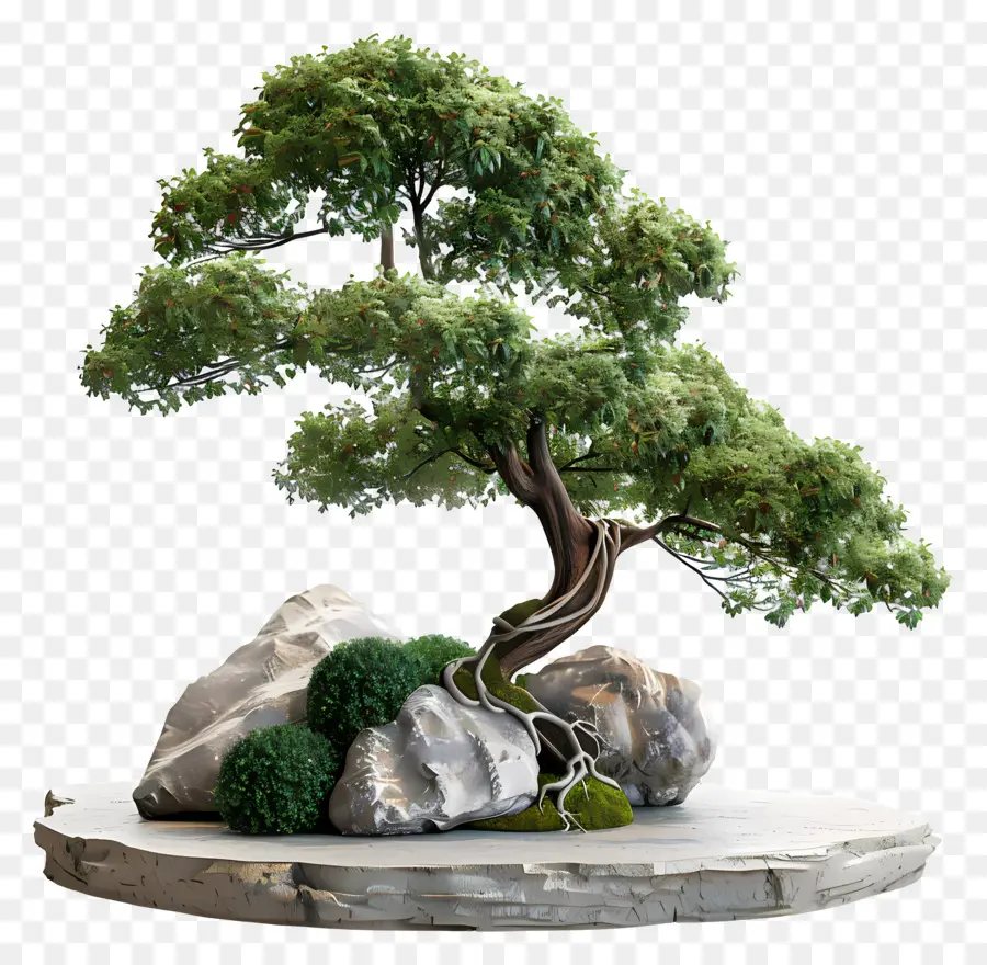 Bonsai Ağacı，Minyatür PNG