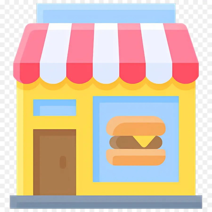 Fast Food Mağazası，Küçük şirin Karalama Evi PNG