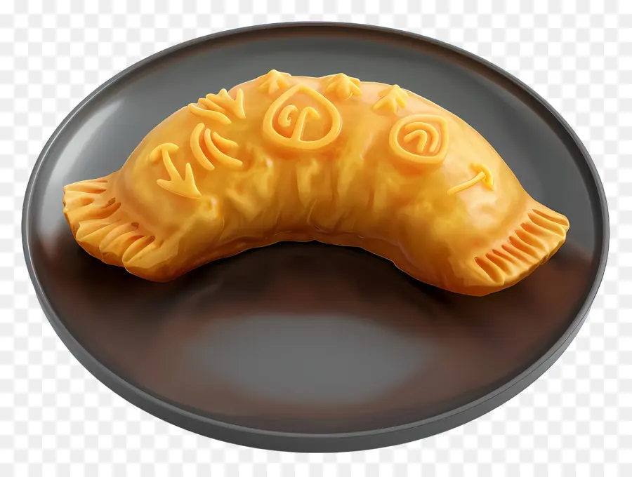 Körili Puf，Plaka üzerinde Empanada PNG