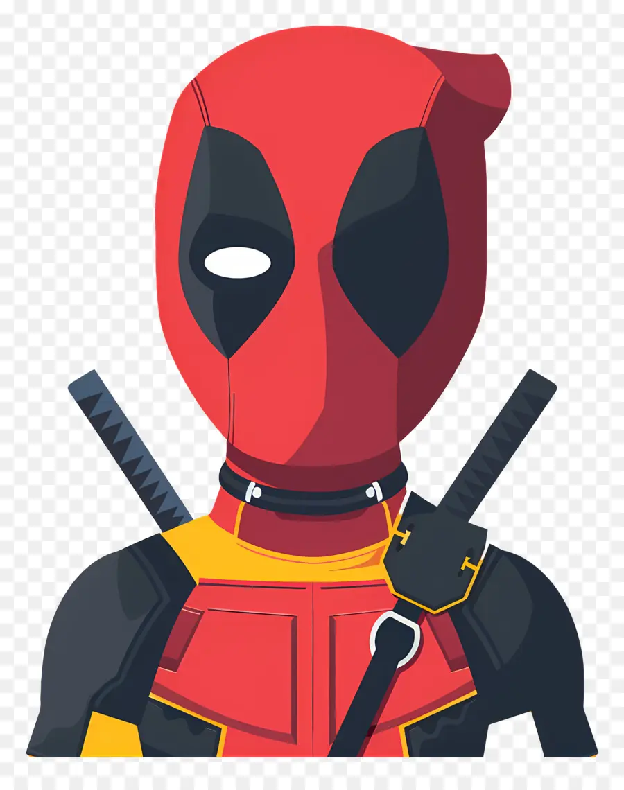 Sevimli Deadpool，Süper Kahraman Maskesi PNG