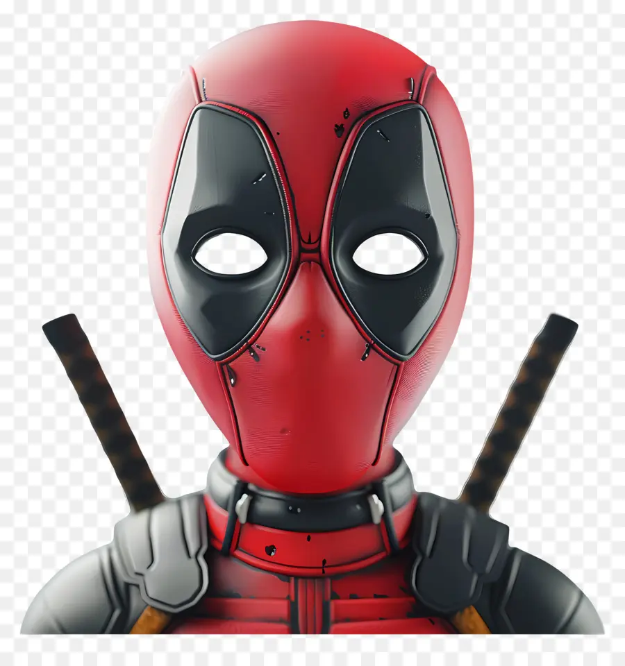 Karikatür Deadpool Yüz，Süper Kahraman Maskesi PNG