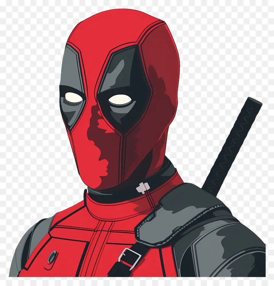 Animasyonlu Deadpool，Süper Kahraman Maskesi PNG