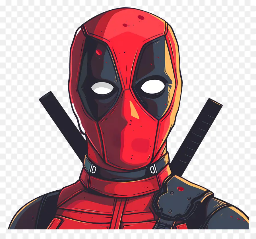 Sevimli Deadpool，Süper Kahraman Maskesi PNG