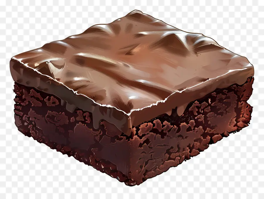 Çikolatalı Browni，Çikolata Küpü PNG