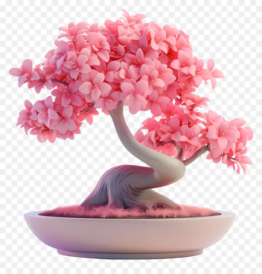 Pembe Bonsai Ağacı，Bonsai Ağacı PNG