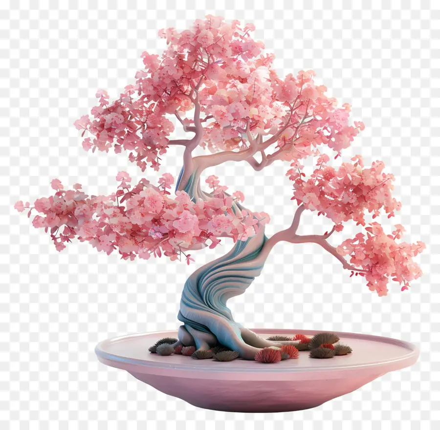 Pembe Bonsai Ağacı，Bonsai Ağacı PNG