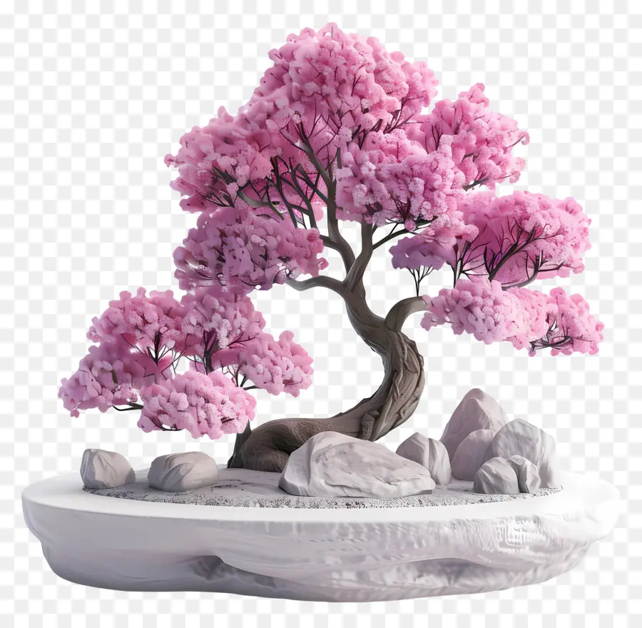 Pembe Bonsai Ağacı，Bonsai Ağacı PNG