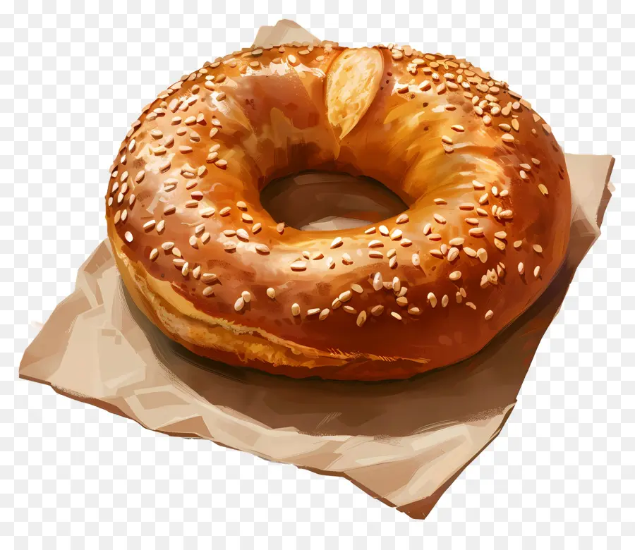 Simit Ekmeği，Susamlı Simit PNG