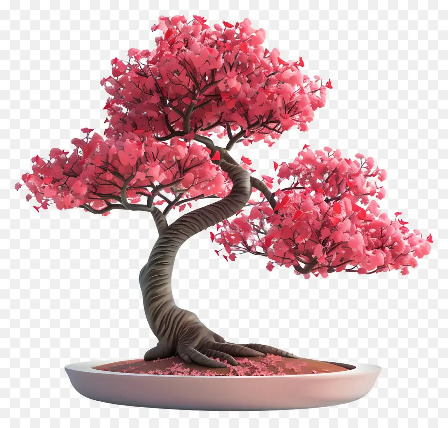 Pembe Bonsai Ağacı，Bonzai PNG