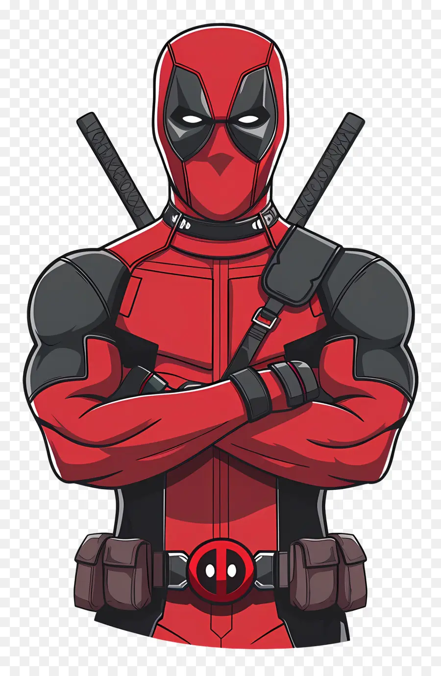 Animasyonlu Deadpool，Kırmızı Süper Kahraman PNG