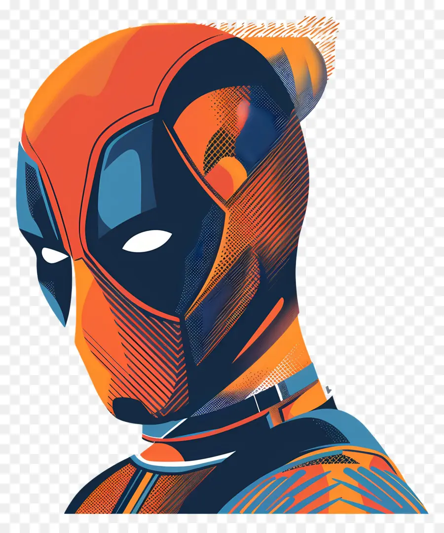 Karikatür Deadpool Yüz，Süper Kahraman PNG