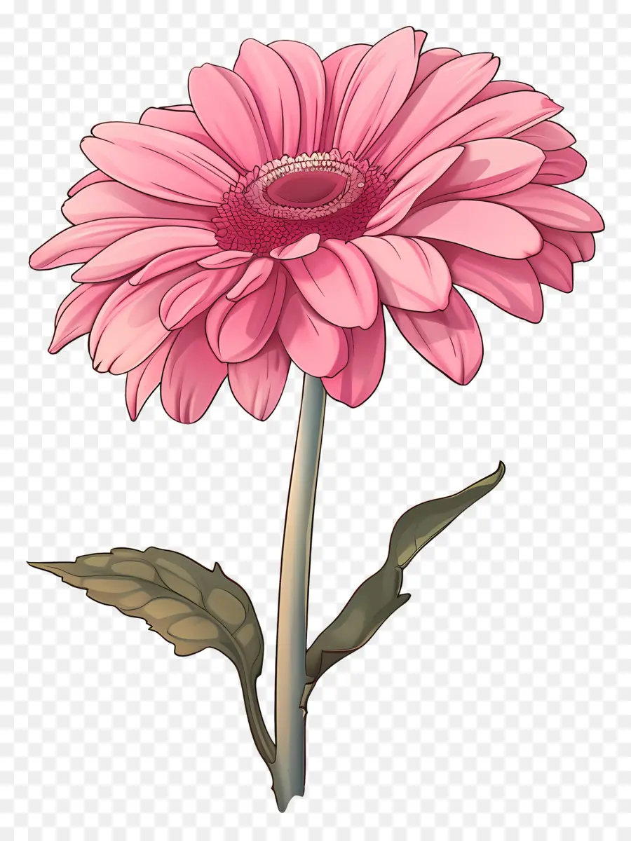 Pembe Gerbera，Papatya PNG