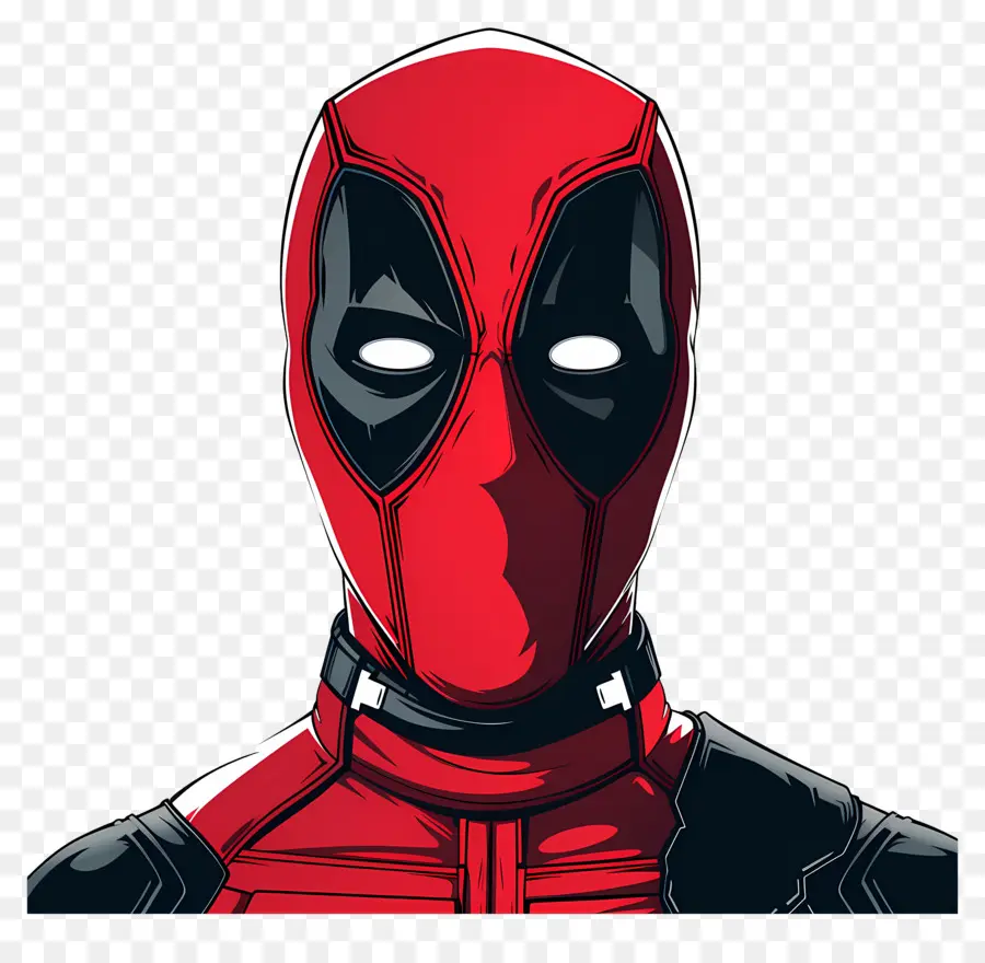 Karikatür Deadpool Yüz，Süper Kahraman Maskesi PNG