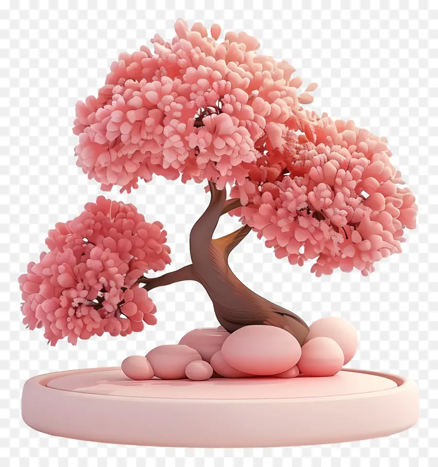 Pembe Bonsai Ağacı，Bonsai Ağacı PNG