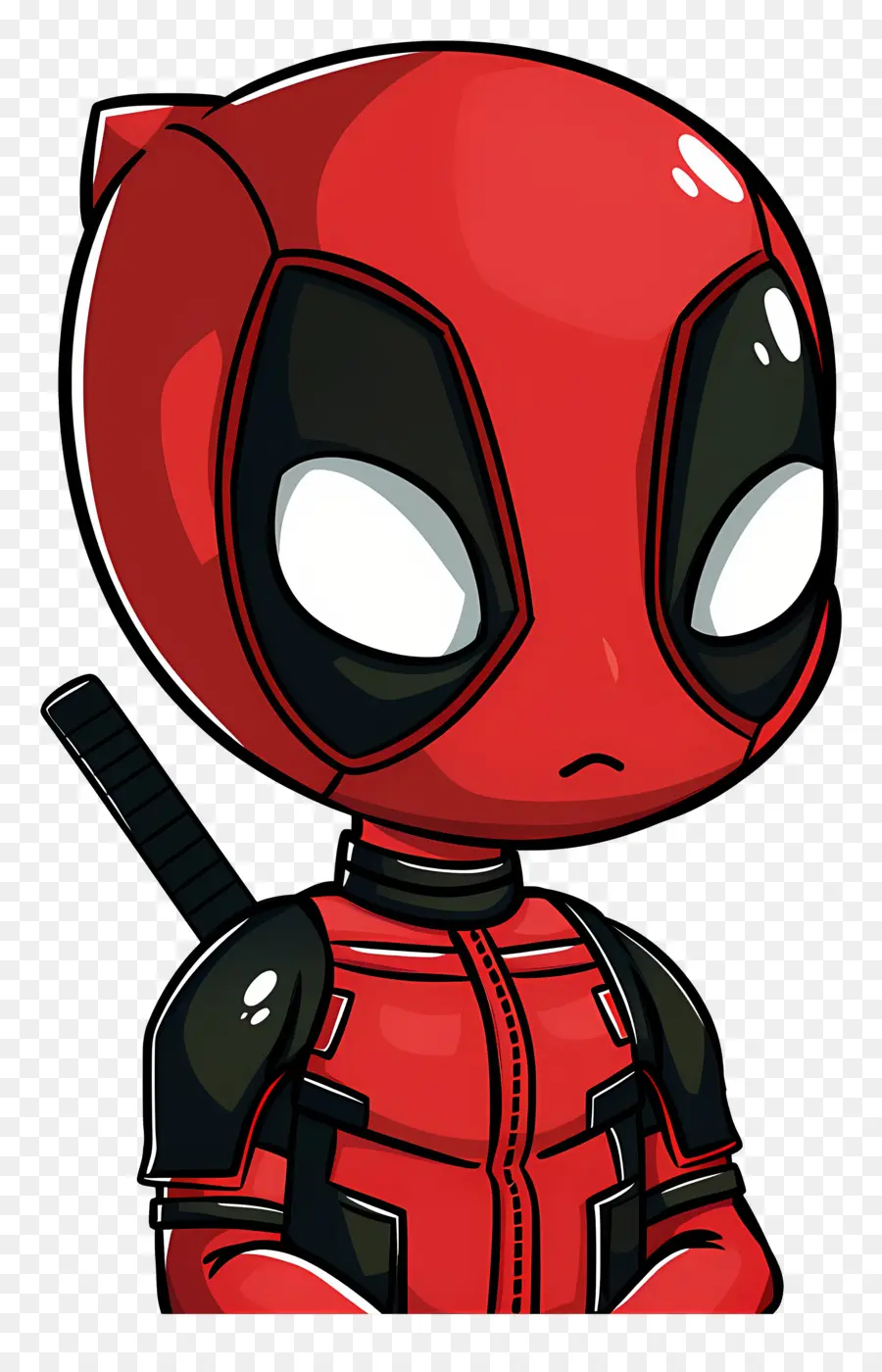 Sevimli Deadpool，Kırmızı Süper Kahraman PNG