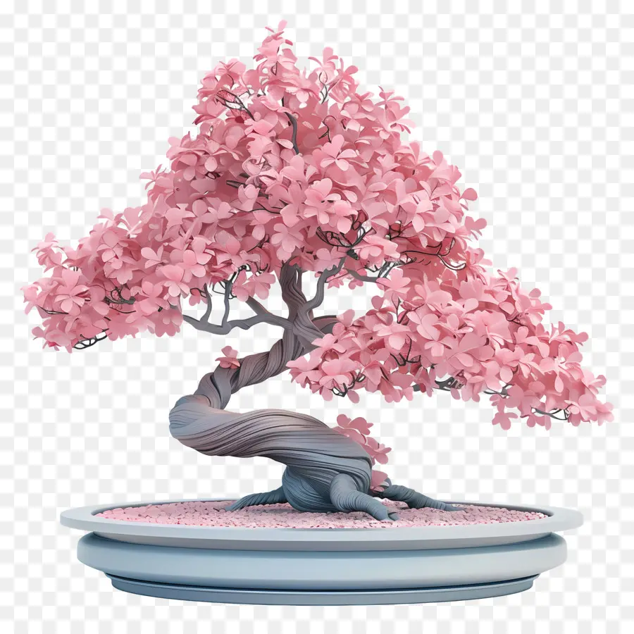 Pembe Bonsai Ağacı，Bonzai PNG