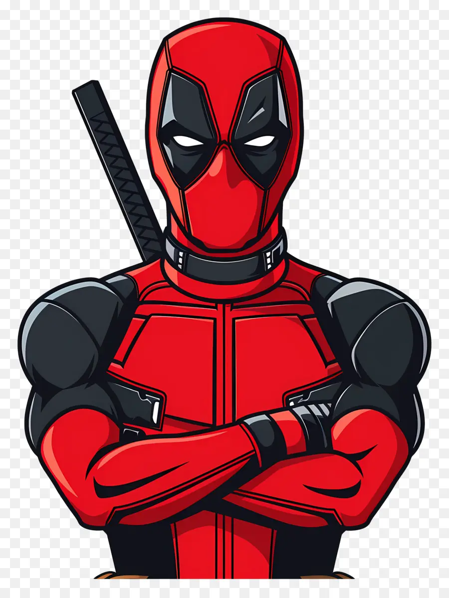 Animasyonlu Deadpool，Süper Kahraman Maskesi PNG