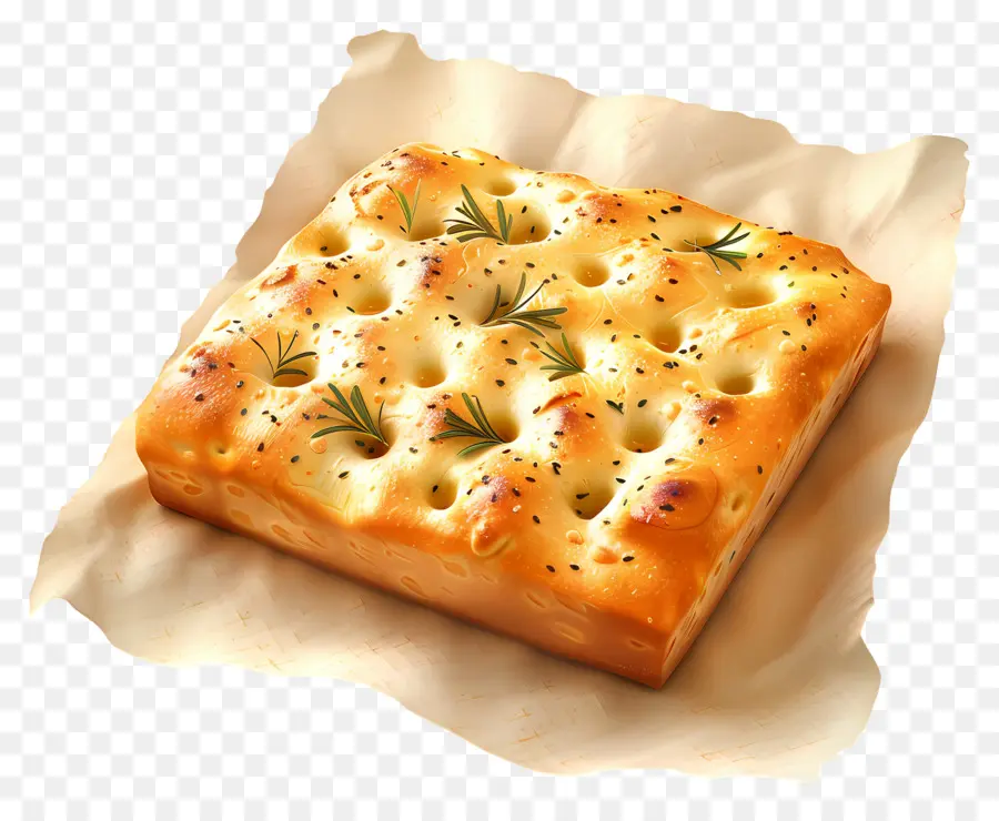 Focaccia Ekmeği，Biberiye PNG