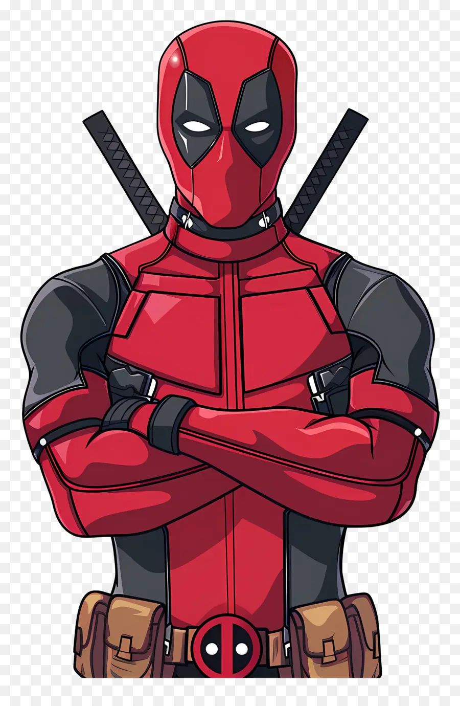 Animasyonlu Deadpool，Kırmızı Süper Kahraman PNG