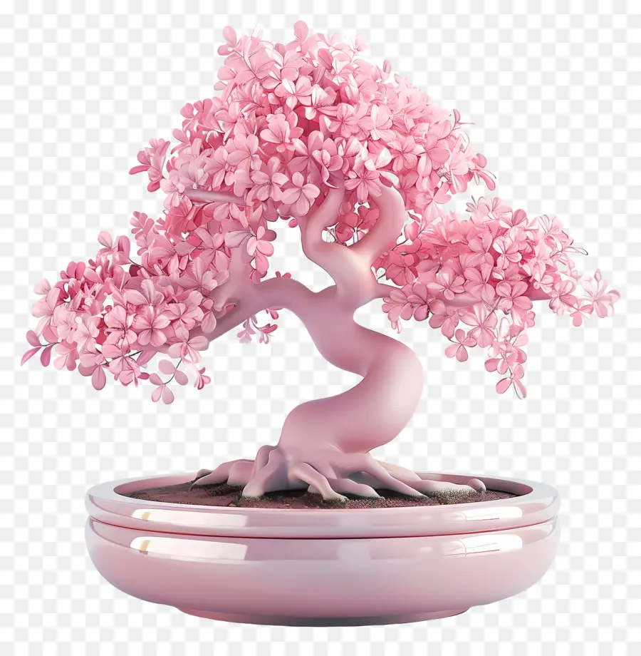 Pembe Bonsai Ağacı，Pembe Bonsai PNG