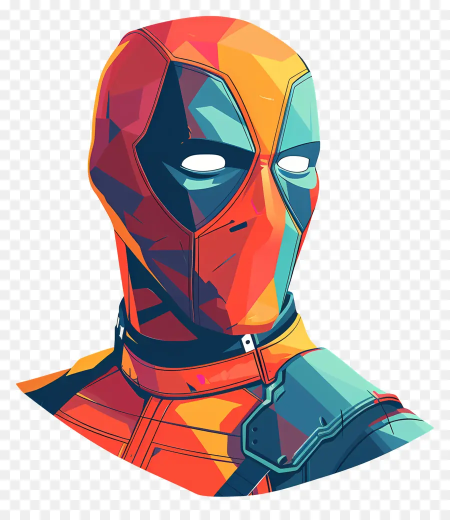 Karikatür Deadpool Yüz，Süper Kahraman PNG