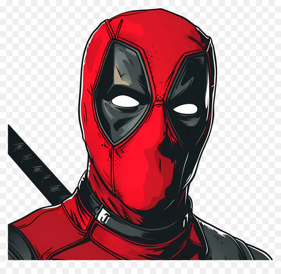 Animasyonlu Deadpool，Süper Kahraman Maskesi PNG