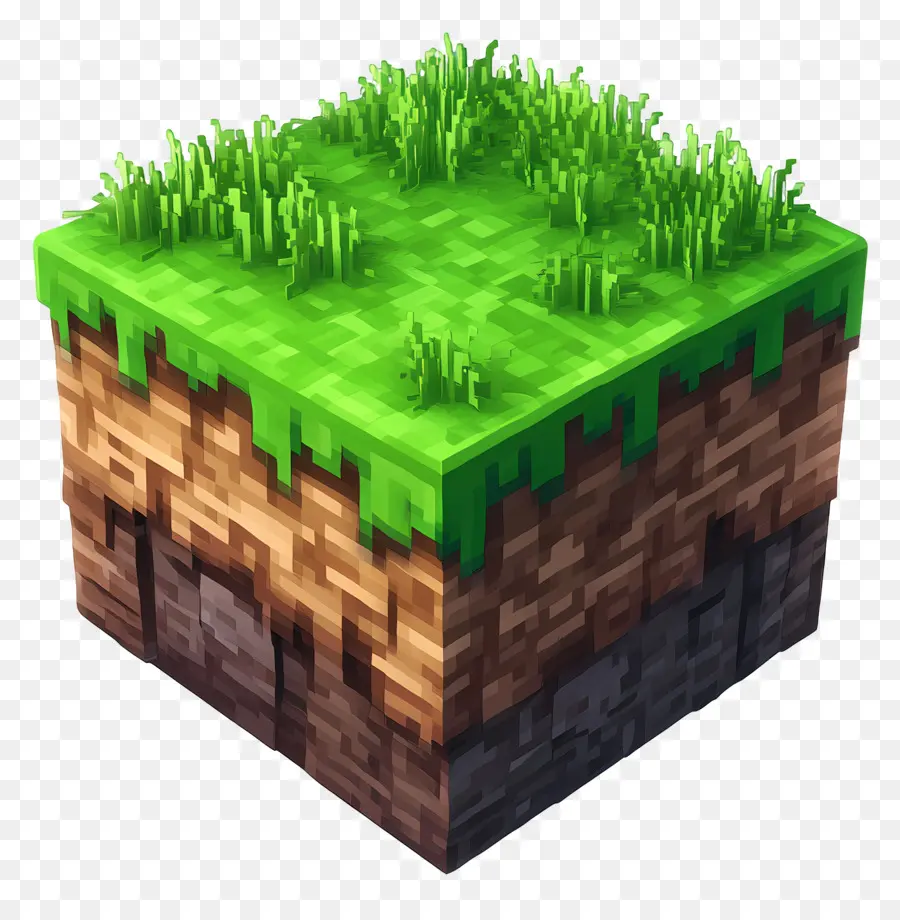 Minecraft，Minecraft Çim Bloğu PNG