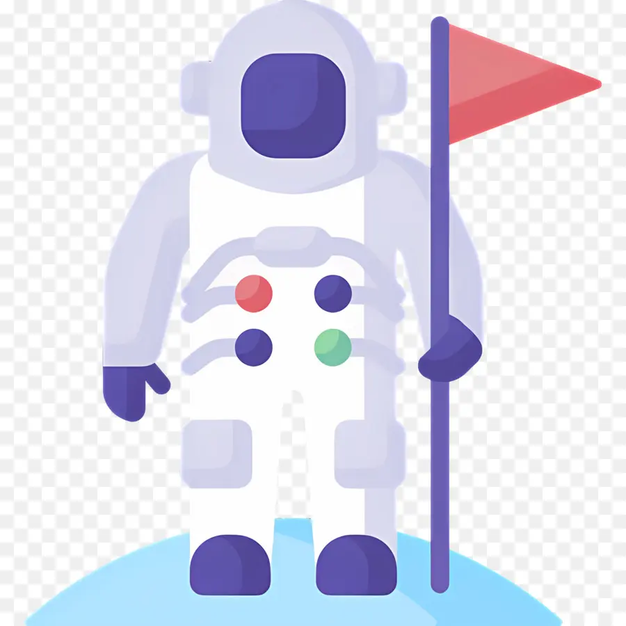 Astronot，Bayrağı Olan Astronot PNG