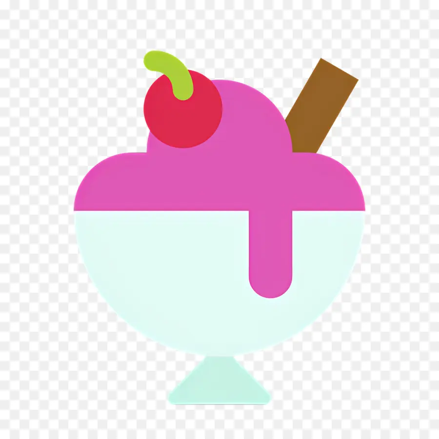 Dondurmalı Tatlı，Pembe Dondurma Sundae PNG