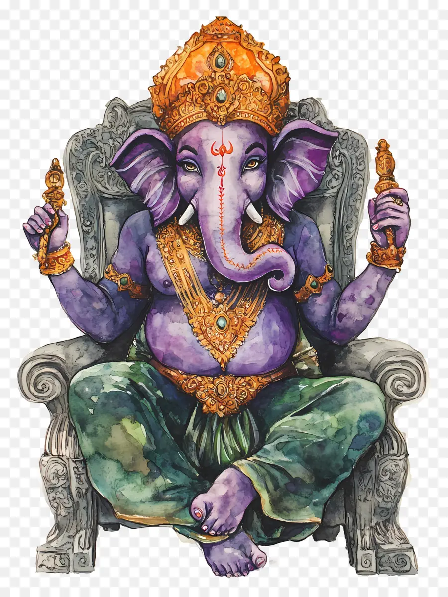 Ganesh Chaturthi，Mor Fil Tanrısı PNG