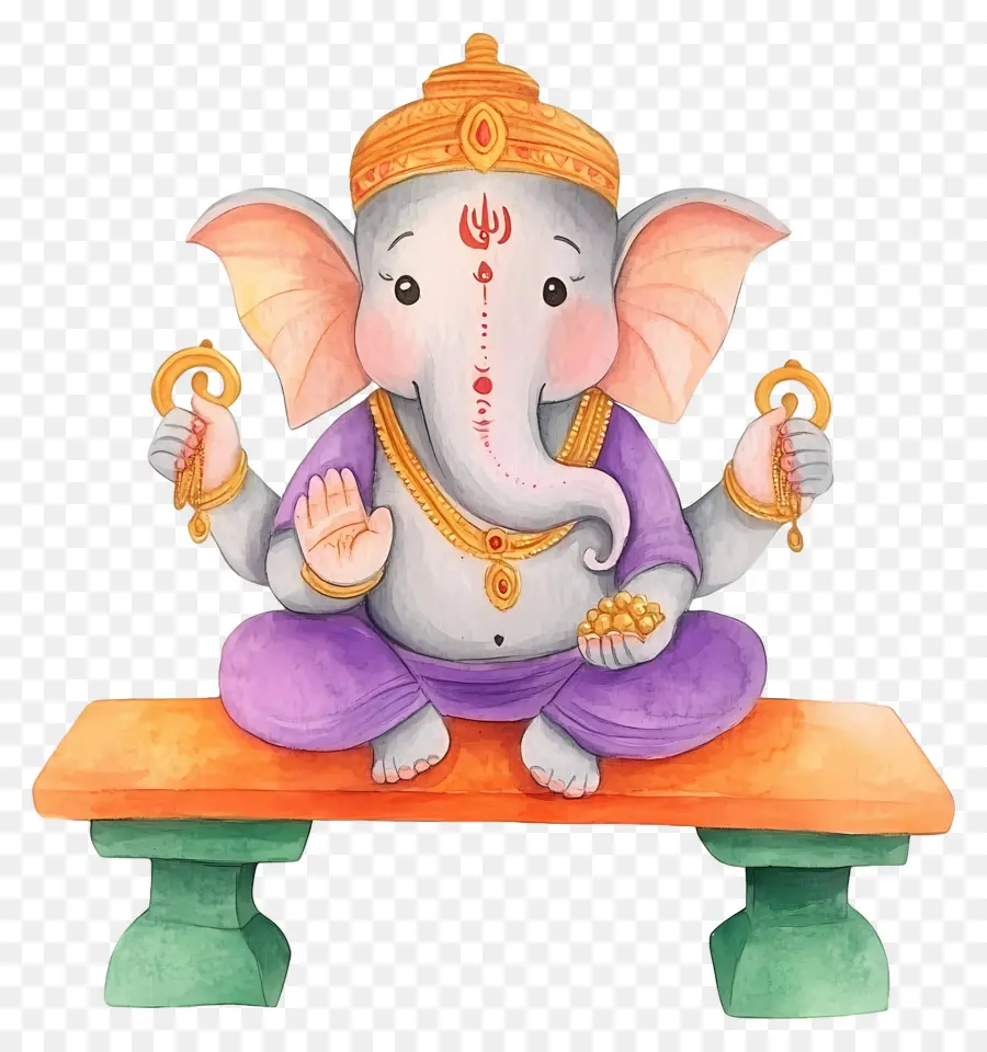 Ganesh Chaturthi，Fil Heykelciği PNG