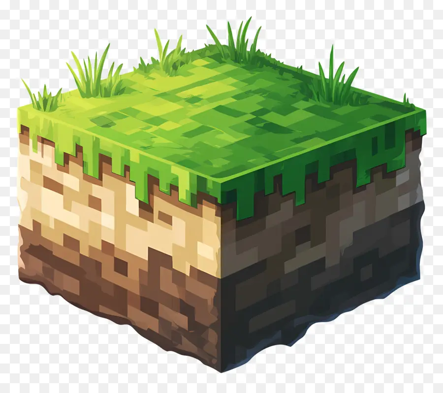 Minecraft，Minecraft Çim Bloğu PNG