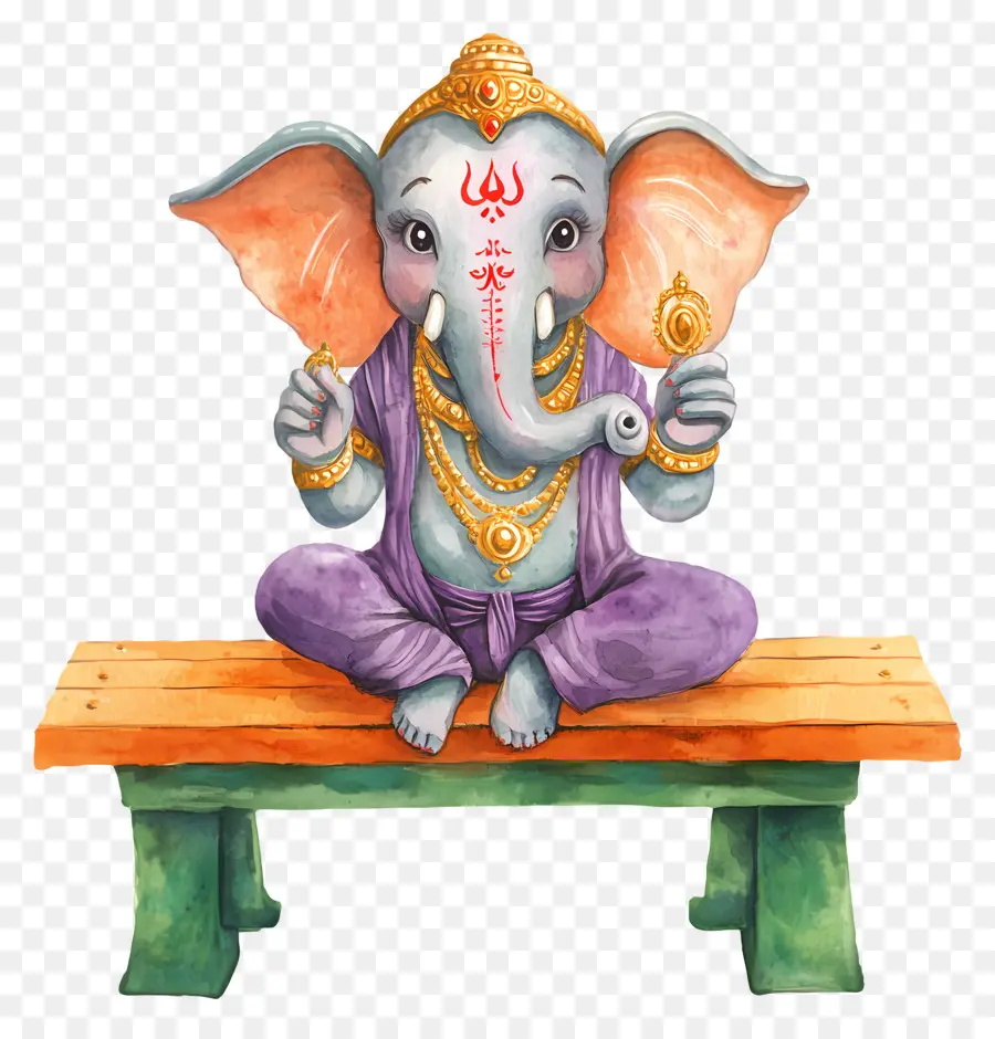 Ganesh Chaturthi，Fil Heykelciği PNG