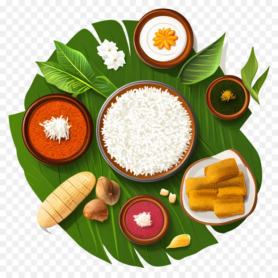 Onam Sadhya，Geleneksel Yemek PNG