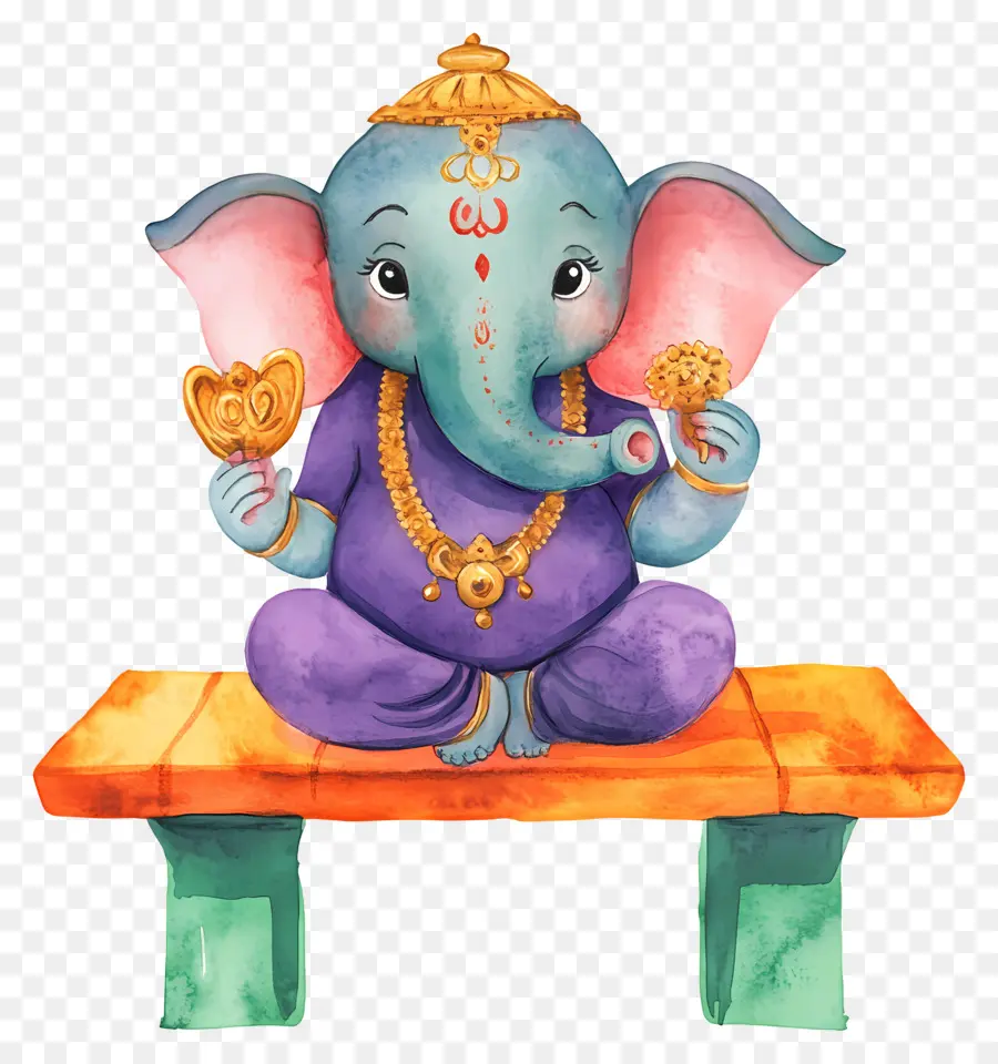 Ganesh Chaturthi，Fil Heykelciği PNG