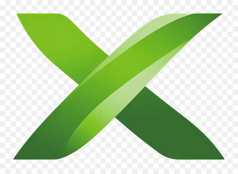 Yeşil X，Logo PNG