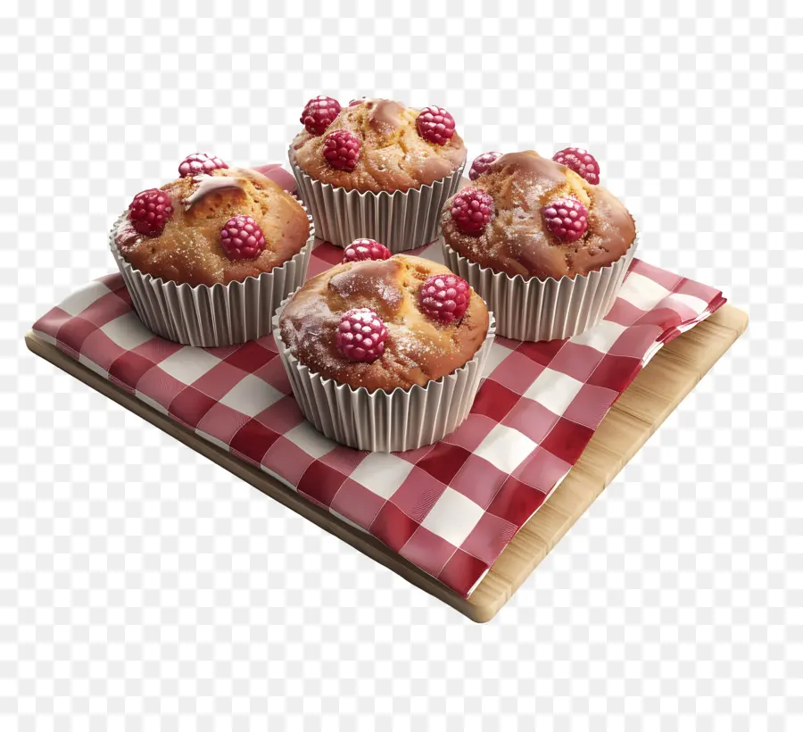 Ahududulu Muffinler，Kekler PNG