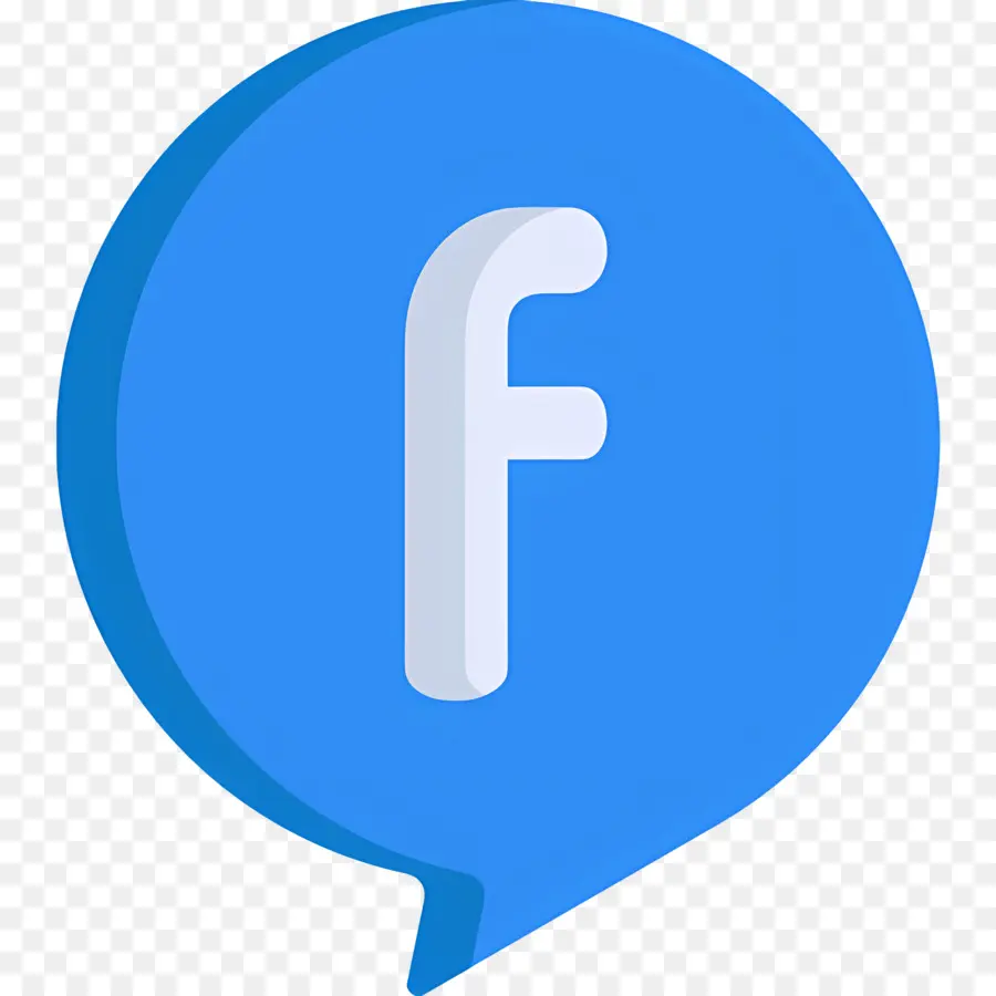 Facebook，Mavi F Harfi PNG