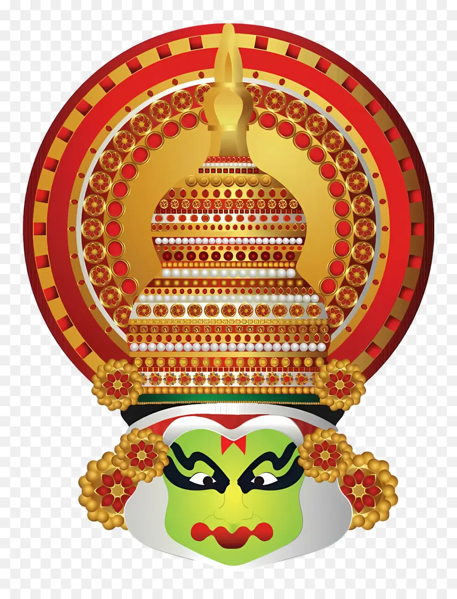 Onam，Kathakali Maskesi PNG