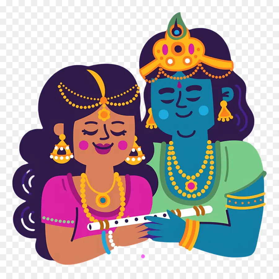 Radha Krishna，Mavi Tanrı Ve Kadın PNG