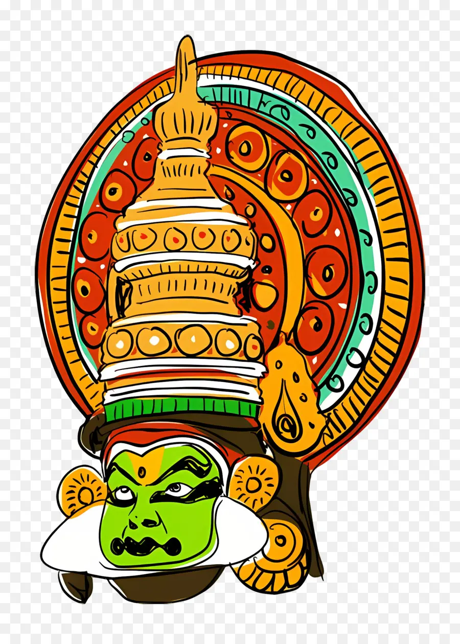 Onam，Kathakali Dansçısı PNG